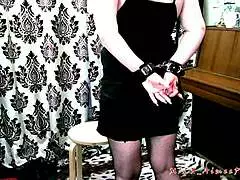 slut wife trained with monster cock anal toys bdsm handcuffs submission