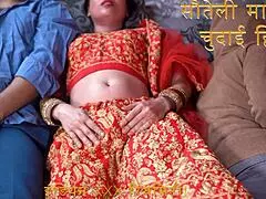 indian stepmom screams fuck my pussy stepson in hindi dirty talk chudai with mommy