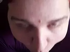 curvy bbw lover slurps monster cock til juicy facial cumshot!