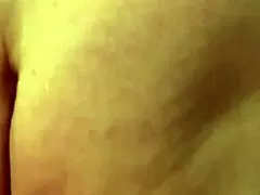 solo mature woman masturbates naked in shower flashing pussy during bathroom orgasm massage