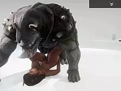 black big ass big tit milf jadeen pussy destroyed by rhinoman's monster cock
