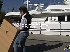 Blonde teen pornstar's ass ready for hardcore pounding?