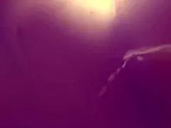 chubby mature whore takes anal milk enema with piss in public toilet