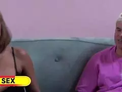 Birthday Slut Alexis Creampie-Snorts Ava's Load in Wild FFM Threesome