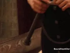 oh man... nude lesbian slave kneelin' front of madame gets fingered groped an' touched hard