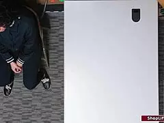 ever wonder how a busty latina shoplifter handles an officer's rough punishment fuck?