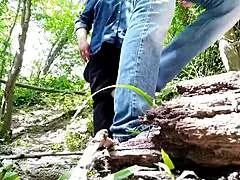 I flash my fat mother-in-law's huge ass outdoors in public view