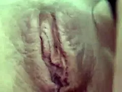 pov of this petite mature beauty's wet lingerie panties and pussy chat