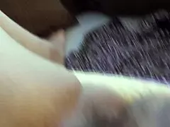 Rimming hairy mature's sweaty ass beaver and licking pussy legs wide