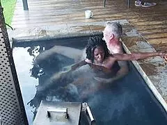 🌊 steamy ebony secretary ana foxxx juicy pussy lips sloppy fuck boss big black cock jacuzzi 😍💦