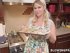 Stepmom Caught Sucking Stepson's Cock in Secret!