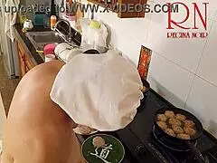 hey nudist housewife regina noir, why cook naked in kitchen like a slutty maid??