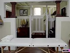 busty stepmom moans as stepson massages and fucks her hard