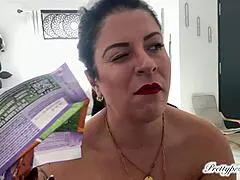 that latina milf's curvy fat ass gets soaking wet before farting into chocolate