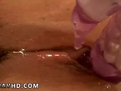 Curious how yuno shirasu stretches wide for brutal toy frigging?