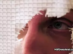 Shower Fingering Curvy Milf's Plump Ass