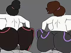 FAMILY ASS TRAINING with BIG COCK stretching milf's tight anal hole