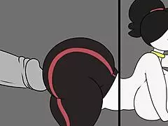 FAMILY ASS TRAINING with BIG COCK stretching milf's tight anal hole