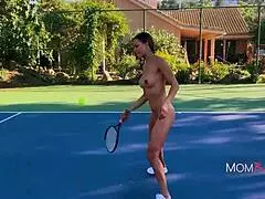 Does Tennis Stepmom's Grip Squeeze My Throbbing Penis Hard?!