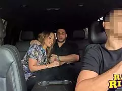 pawg aussie milf fucked hard in backseat ride share squirts orgasm big ass bouncing outdoors