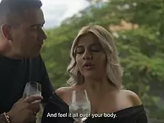 romantic stranger's thick cock ravages colombiana naty delgado's huge tits curvy body missionary spooning