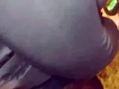 Madura Caliente Flashes Big Ass Tease In Leggings Dirty Talk Strip