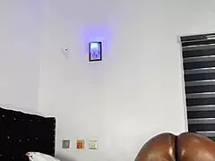 bbw ebony milf's oiled fat ass shakes wild mara exotic!!