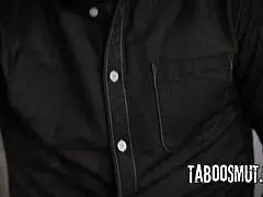 this hot brunette stepmom joins her stepdaughter and stepson for a wild taboo threesome fuckfest