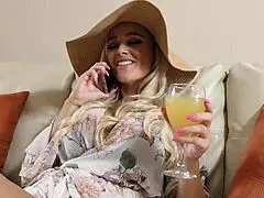 Blonde wife Alexis Monroe perfect ass big clit black nylons hard cheating fuck with deepthroat cowgirl 😈🍑