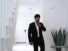 Cheating wife gigi lubes her tight asshole prepping for massive bbc pounding