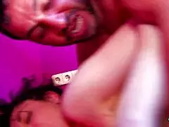 imagine her shock as masked stranger bends her over for dp threesome surprise?