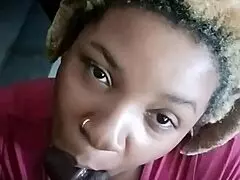 ebony princess slurps sloppy deepthroat on cock but shhh it's a silent flick
