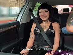 sexy latina mafia princess luisa garay crosses mexico for outdoor car fuck with luis in tijuana lingerie