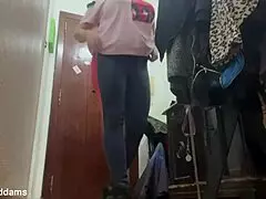 WOW hairy latina mommy's feet caught on secret cam backstage with daddy!