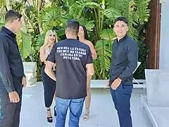 bts of a wild foursome swap with curvy milfs and big asses