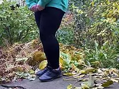 i can't believe this hot mature in leggings pees doggystyle over me