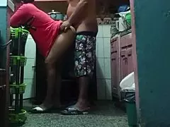 I Fuck Father-in-Law's Big-Assed Wife While She Preps Food in Kitchen