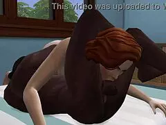 sims redhead milf sneaks bbc fuck cheating on hubby during game