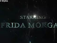 frida morgan's juicy ebony ass gapes wide bouncing on colombian bbc in lingerie