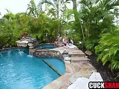 your latina wife chloe amour bangs new friend right in front of cuckold husband