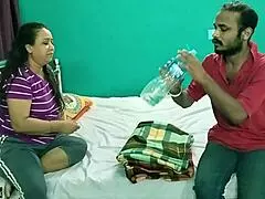 Young sales boy bends bhabhi over for intense doggystyle creampie pounding