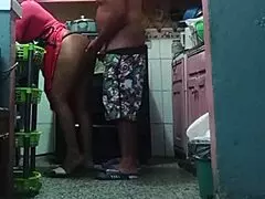 I Fuck Father-in-Law's Big-Assed Wife While She Preps Food in Kitchen
