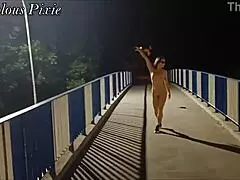 Strangers Catch Slutty Housewife Flashing in Public Spots