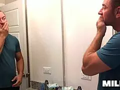 Redhead stepmilf Nauti Mermaid rides muscular bodybuilder's monster cock hard