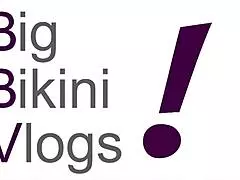 Mrs James and her heavy silicone breasts steal the show in massive bikini vlog