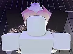 damn i spot this goth street bitch with big ass then fuck her pussy and anal bent over in my roblox apartment