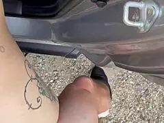 PRETTY HOOKER BIG TITS DEEPTHROATS CUM IN MOUTH! skips the games pov public car fuck watch her swallow