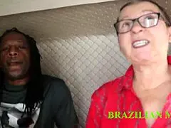 god, that huge black cock wrecked grandma's ass in the motor home sheer red