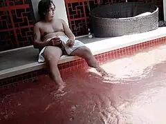 FUCKING MY HOT BLONDE COUSIN DOGGYSTYLE IN POOL BAREBACK