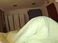 Stepmom sucks stepson's cock deep then realizes he's fucking her wet pussy hard